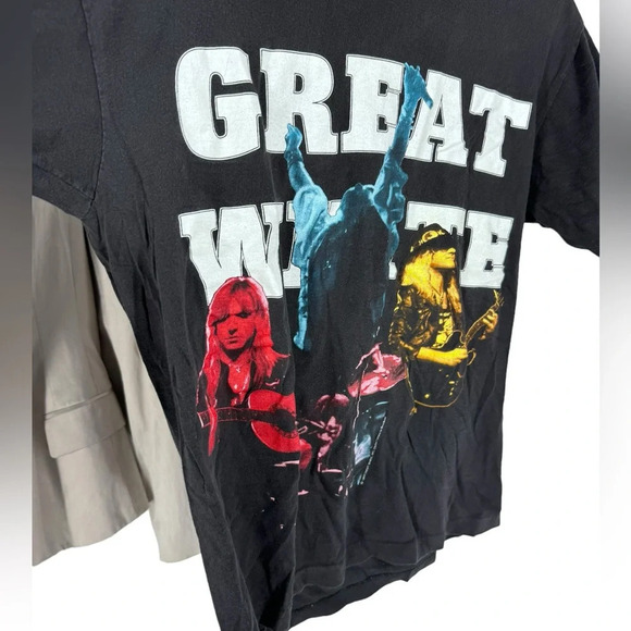 Vintage 1993 Great White Psycho Cities Tour T Shirt - Picture 3 of 5